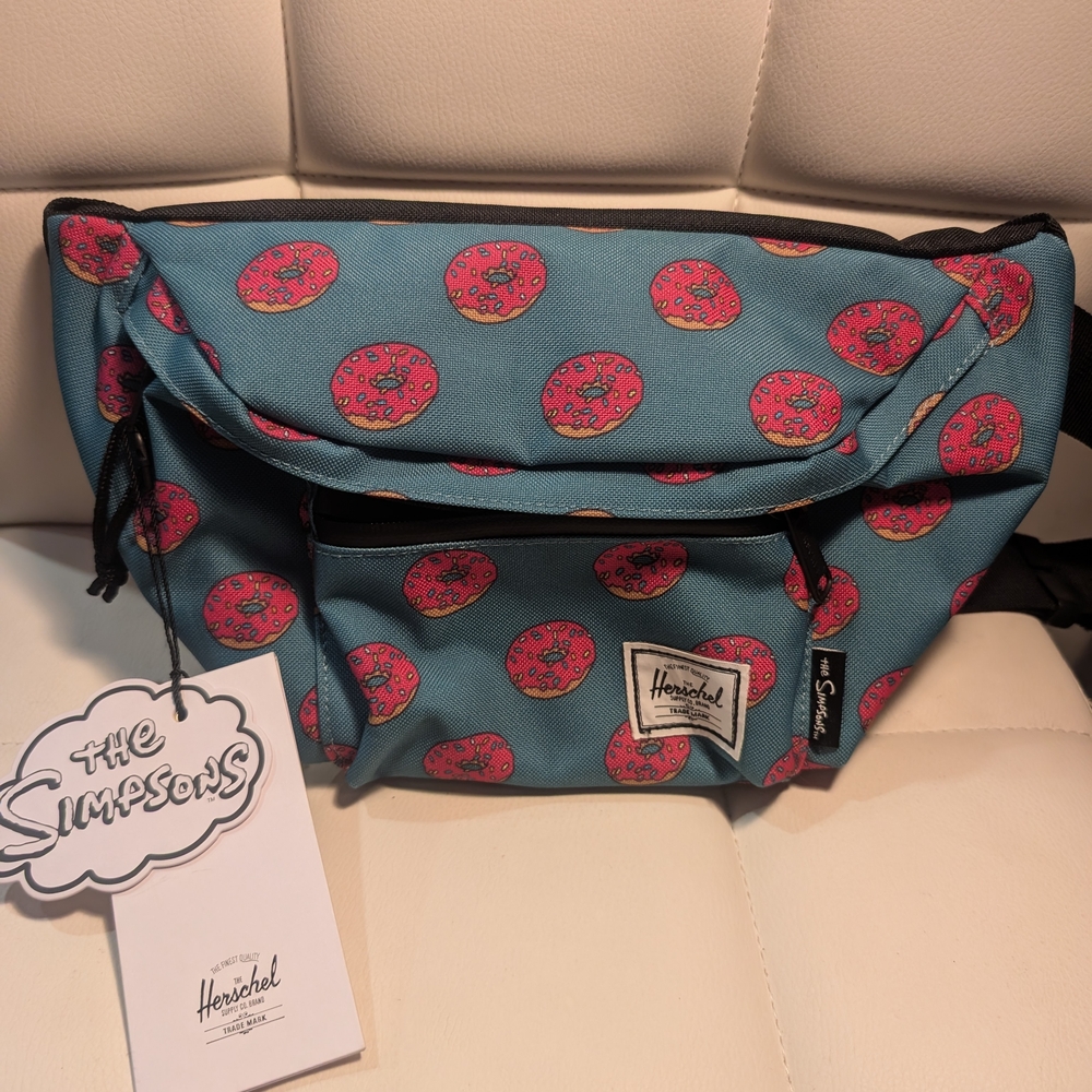 Herschel x The Simpsons Blue Donut Print Hip Pack